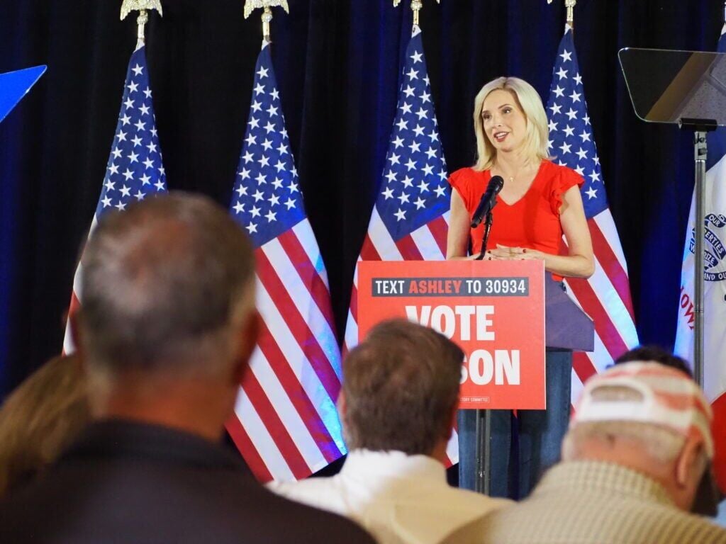 National Democratic PAC announces $17M fall ad buy targeting Ashley Hinson