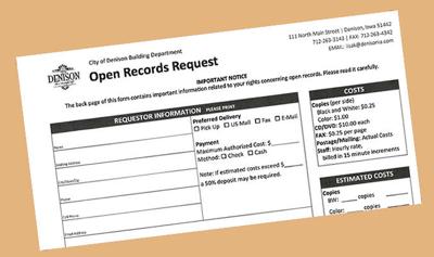Open Records Request graphic