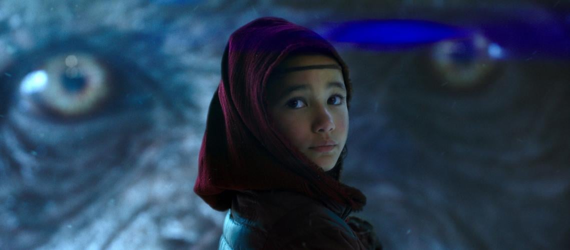 Jia (Kaylee Hottle) communicates with King Kong like no one else in "Godzilla vs. Kong."