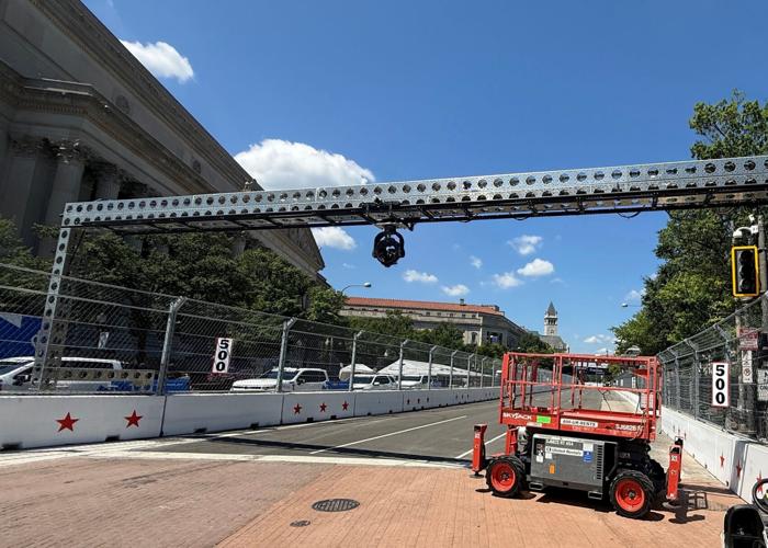 FOX will be utilizing an Owl Cam for the IndyCar Freedom 250. The innovative camera is the first of its kind and will follow a car as it approaches and "whoosh" to follow it down Pennsylvania Avenue, showcasing speed.
