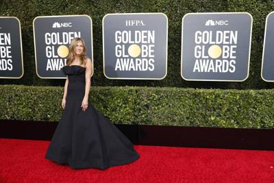 Jennifer Aniston arrives at the 77th Golden Globe Awards at the Beverly Hilton on Jan. 5, 2020, in Los Angeles.