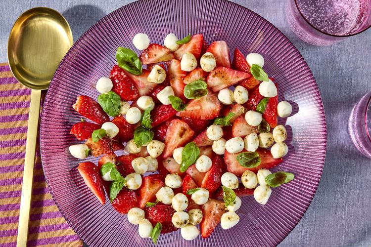 Strawberry caprese salad