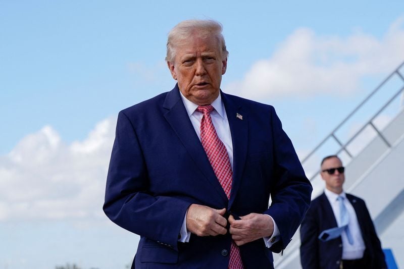 U.S. President Trump visits Miami