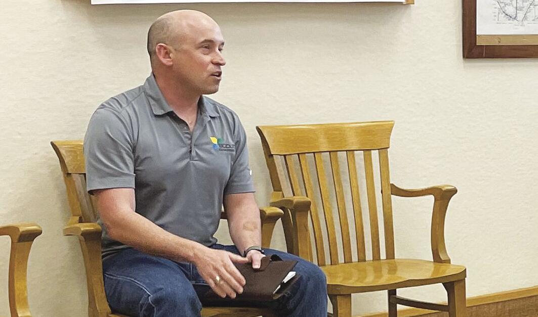 Mark Wegierski, Scout Clean Energy director of development, at 5-4-2021 county supervisors meeting