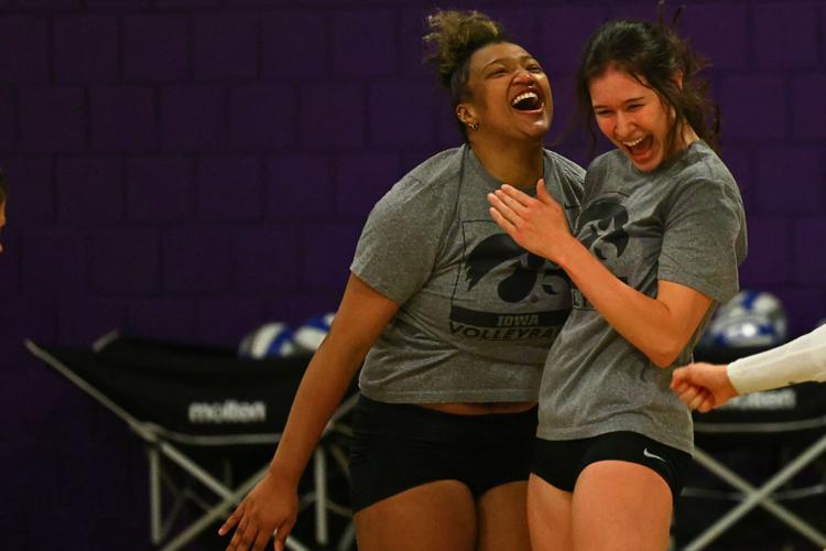 Iowa VBall at UNI Spring Tournament 5