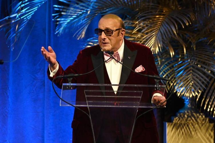 Clive Davis speaks onstage during his 90th Birthday Celebration at Cipriani South Street at Casa Cipriani on April 6, 2022