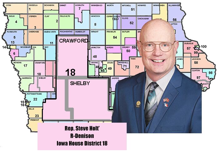 Iowa Rep. Steven Holt, R-Denison, D-18