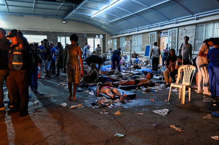 Aftermath of earthquakes in La Guaira