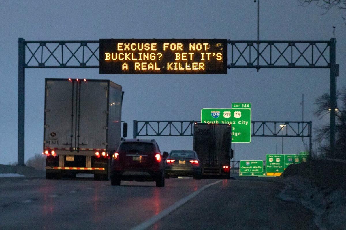 Iowa DOT highway sign