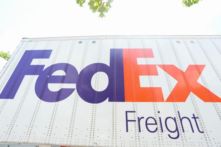 A FedEx Freight truck is seen during an event the start of operations of FedEx Freight as an independent company in Memphis,