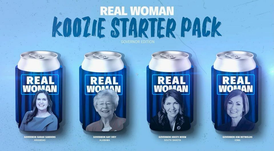 Real woman koozie starter pack
