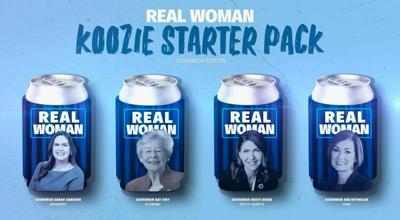Real woman koozie starter pack
