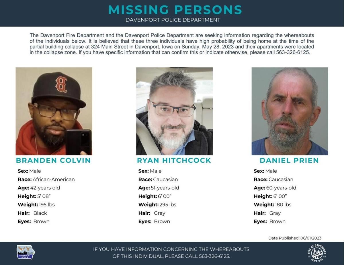 Building collapse missing men