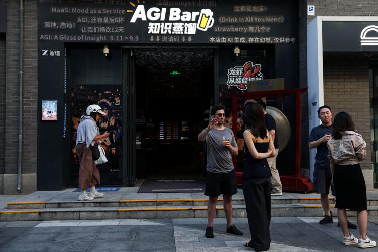AI-themed bar AGI Bar in Beijing