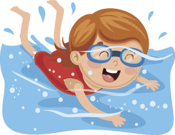 Swimmer cartoon