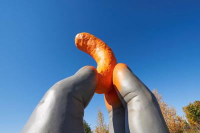 Cheeto statue