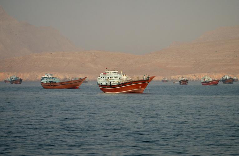 Vessels at the Strait of Hormuz