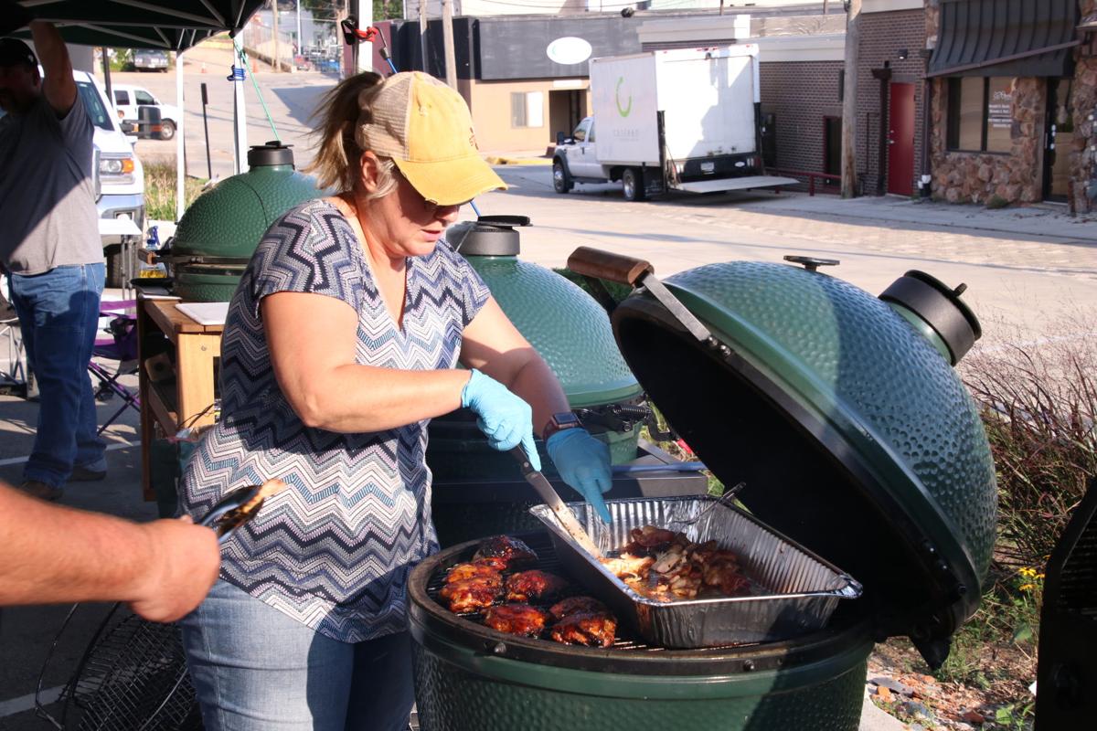 Scenes from the amateur BBQ contest at Tri City BBQ Fest in Denison