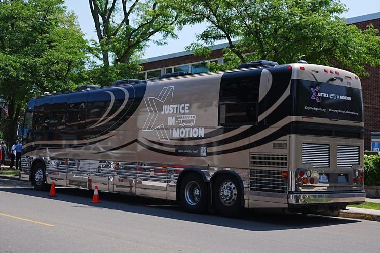 “Justice in Motion,” tour made it last stop at Grosse Pointe Public Library in Grosse Pointe Farms, Friday, July 10. 2026,