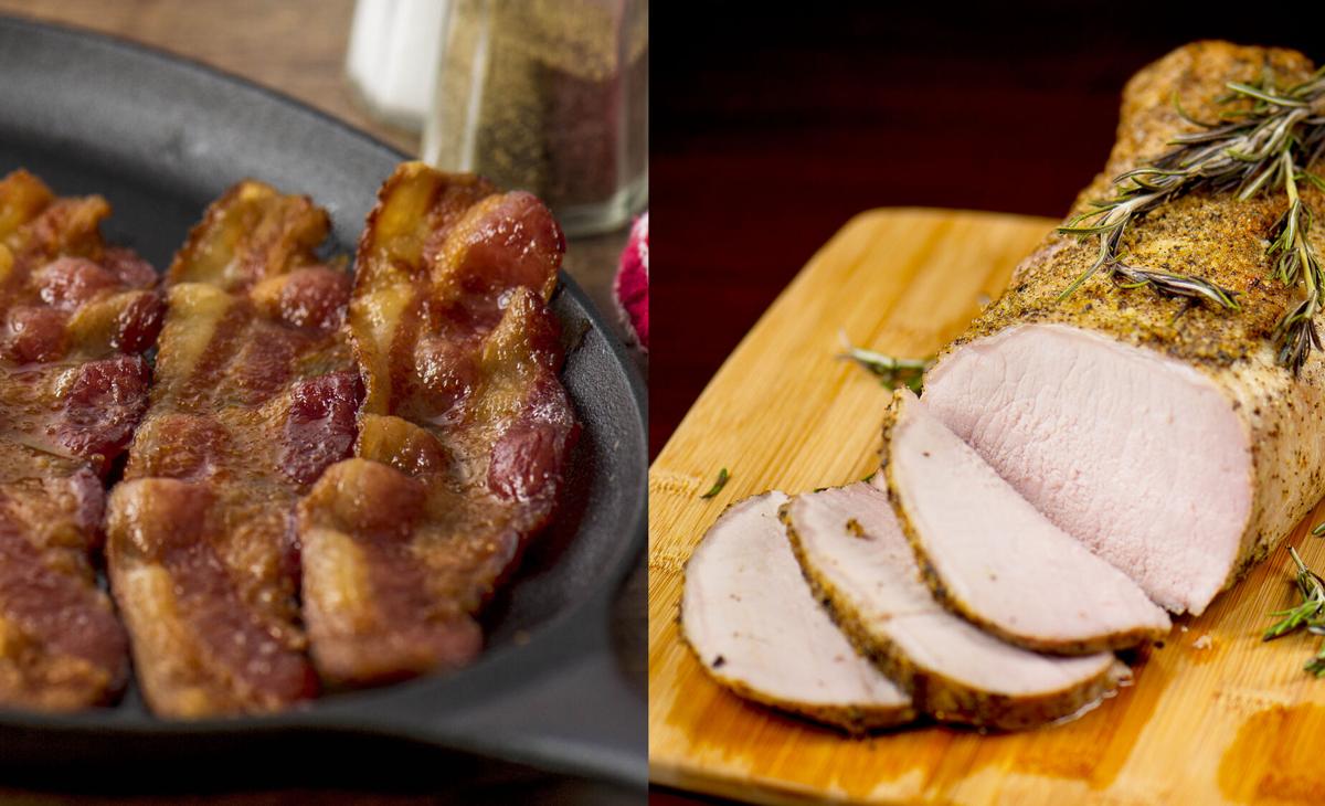 Bacon and pork loin graphic
