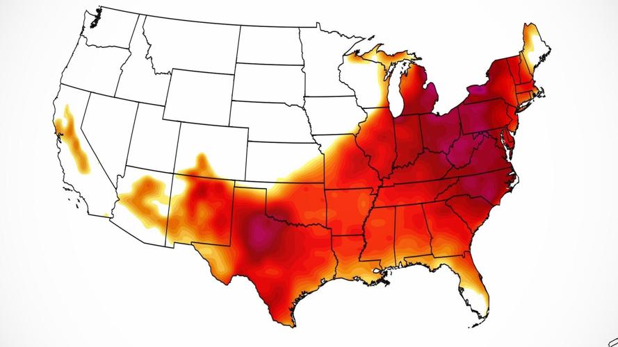 Over half of the US population will see temperatures at or above 90 degrees this weekend. And it's only May