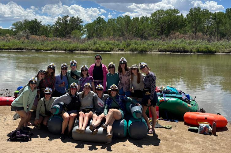 Sidney Burleson and 15 friends, all experienced rafters, planned a bachelorette party rafting trip on the Colorado River. Burleson, second from right on the front row, and her friends were in high spirits on the morning of July 26, but less than 48 hours l