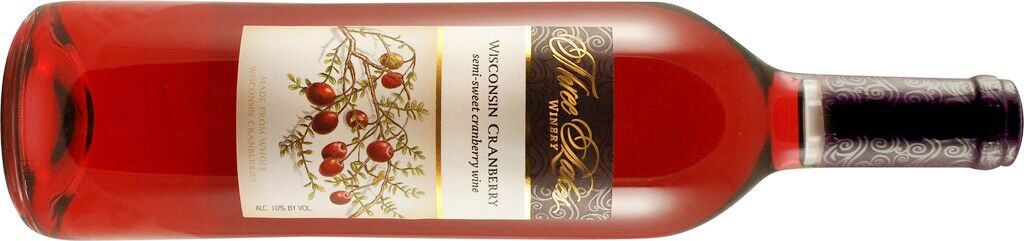 Three Lakes cranberry wine