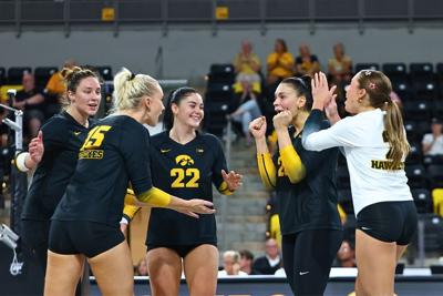 Iowa VBall vs. SIU 12