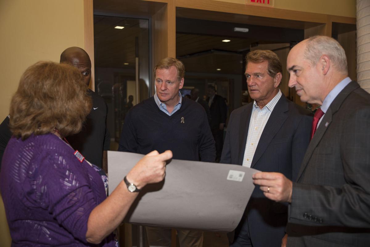 NFL Commissioner Roger Goodell, Players Visit USO