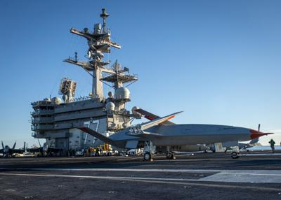 Navy completes initial carrier demo for MQ-25 program