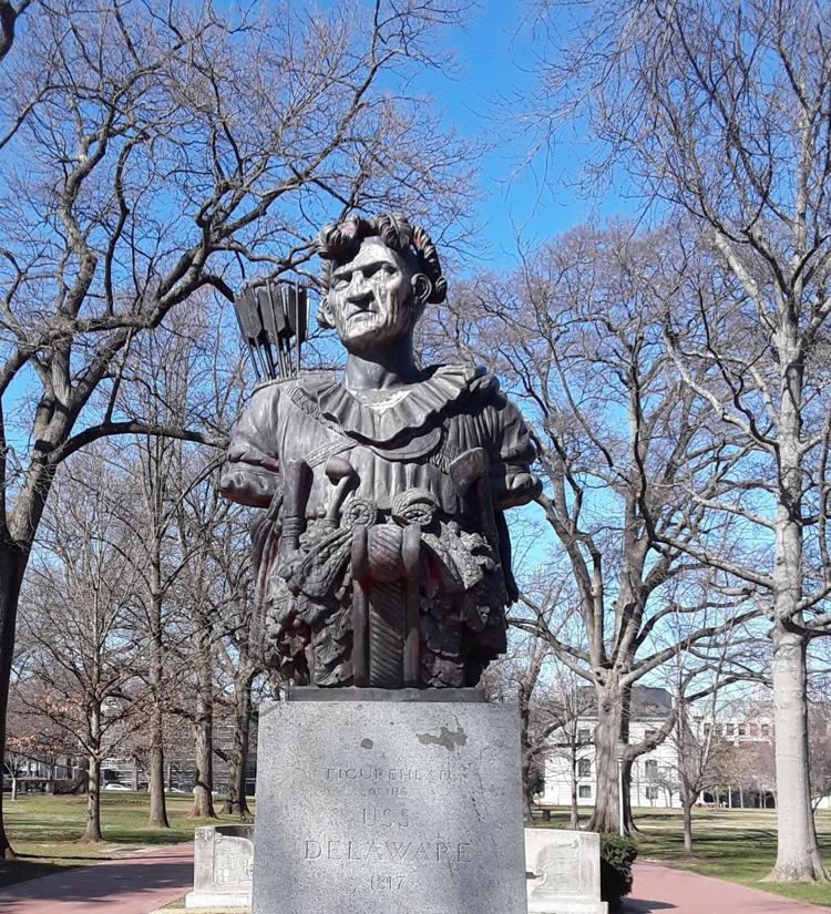 Another view of a famous statue at the U.S. Naval Academy Local