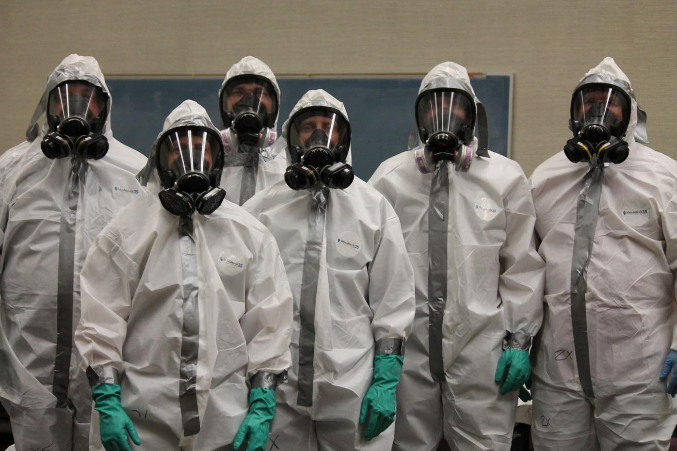Weeklong hazardous material training includes simulated response