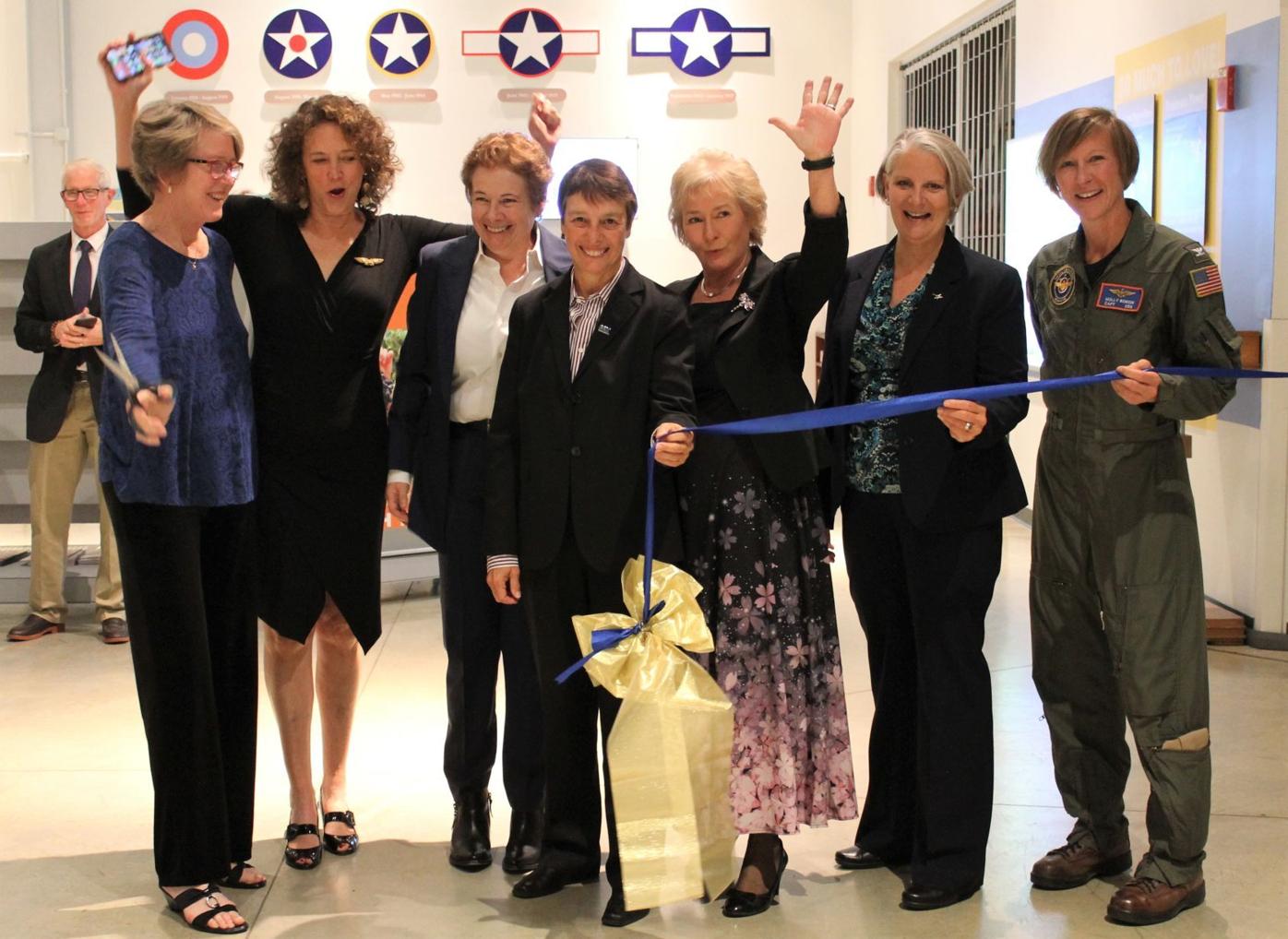 Ribbon cutting event officially opens Women in Aviation exhibit