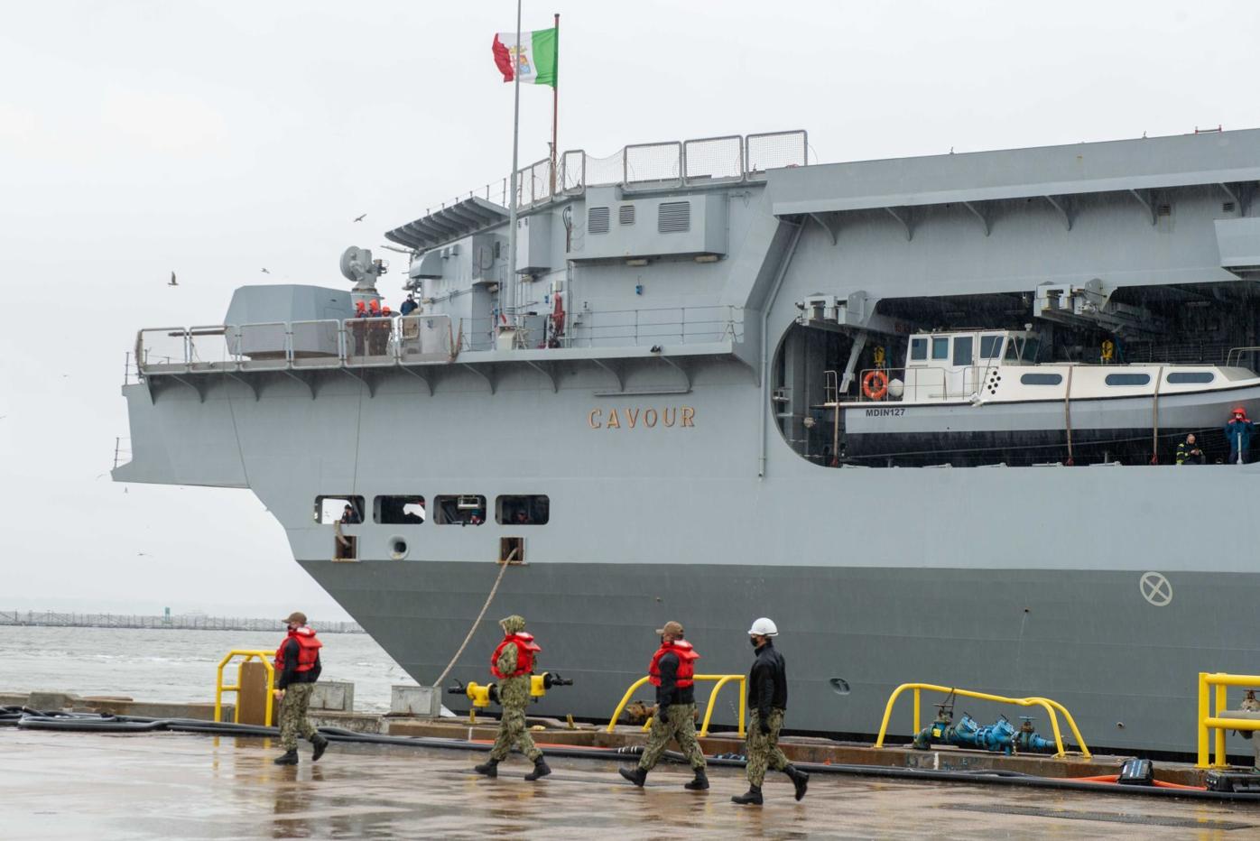 Italian Navy Aircraft Carrier Its Cavour Arrives At Ns Norfolk Local Dcmilitary Com Italian Navy Aircraft Carrier Its Cavour Arrives At Ns Norfolk Local Dcmilitary Com