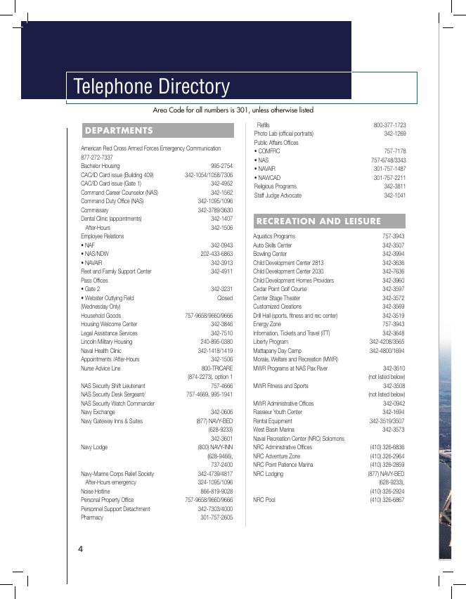 Page 04 | Patuxent NAS Guide | dcmilitary.com