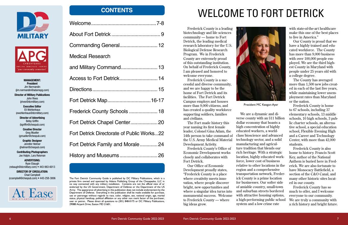 Page G4 | Fort Detrick Welcome Guide | dcmilitary.com