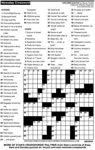 Crossword puzzles for Week of Sept 1 2024 Multimedia dcourier com