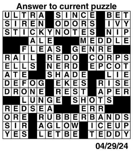 Crossword puzzles: Week of April 28 2024 Photo Galleries dcourier com