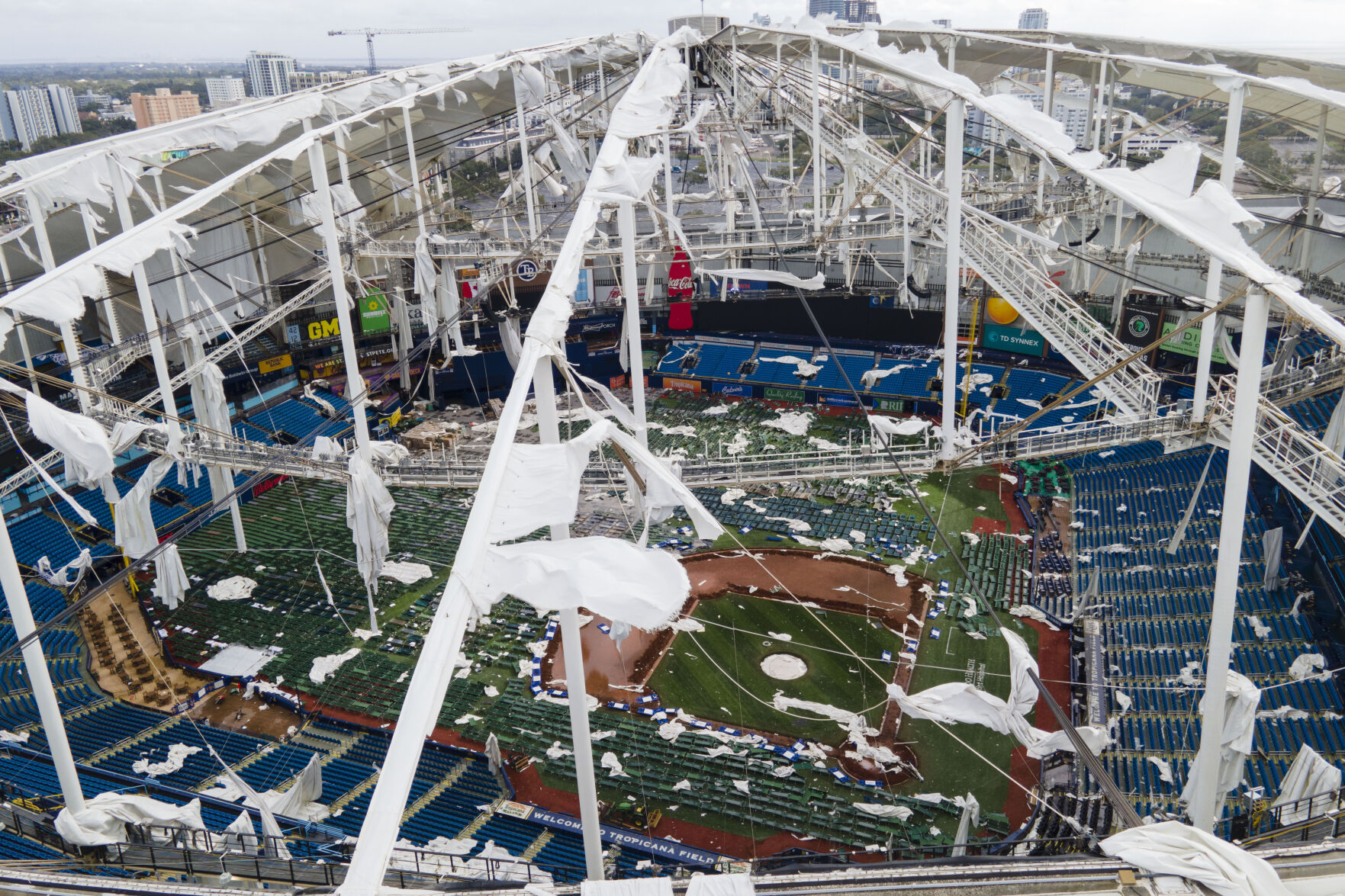 Hurricane-damaged Tropicana Field Can Be Fixed For About $55M In Time ...