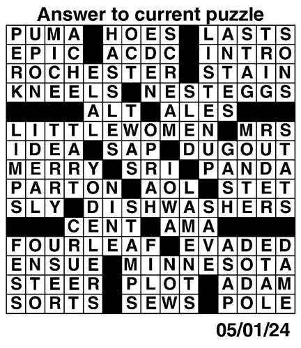 Crossword puzzles: Week of April 28 2024 Photo Galleries dcourier com