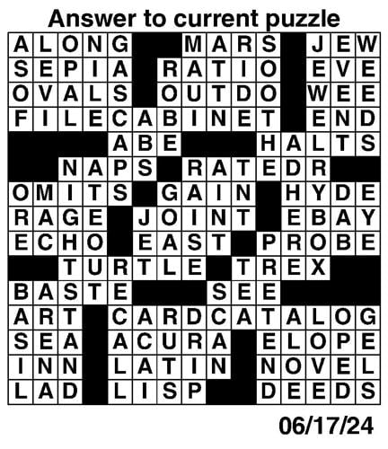 Crossword puzzles for Week of June 16 2024 Multimedia dcourier com