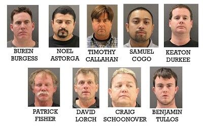 Nine men arrested in prostitution sting | News | dcourier.com