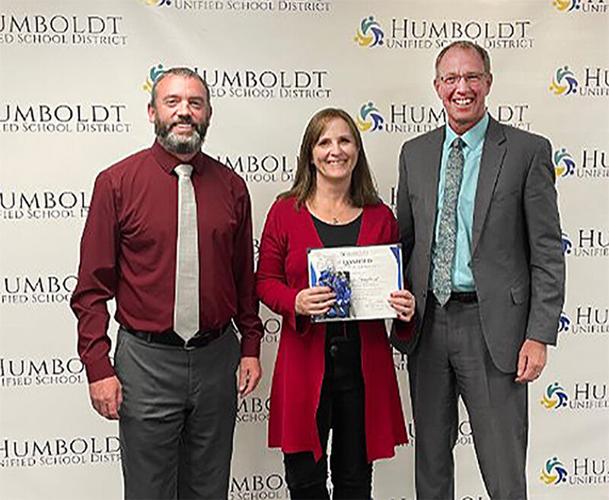 HUSD Governing Board honors three 202223 VIPs from Bradshaw Mountain
