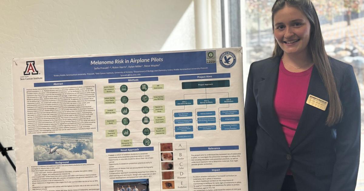 Embry Riddle Student Life Embry-Riddle student conducts research on pilots risk for Melanoma ...