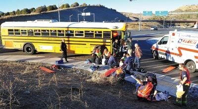 8 kids taken to hospital after school bus crash | News | dcourier.com