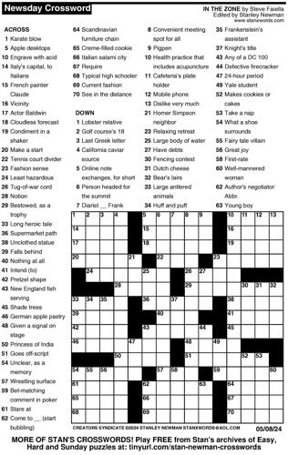 Crossword puzzles: Week of May 5, 2024 | Multimedia | dcourier.com