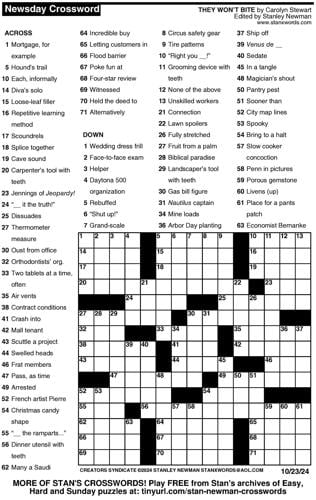 Crossword puzzles for Week of Oct 20 2024 Multimedia dcourier com