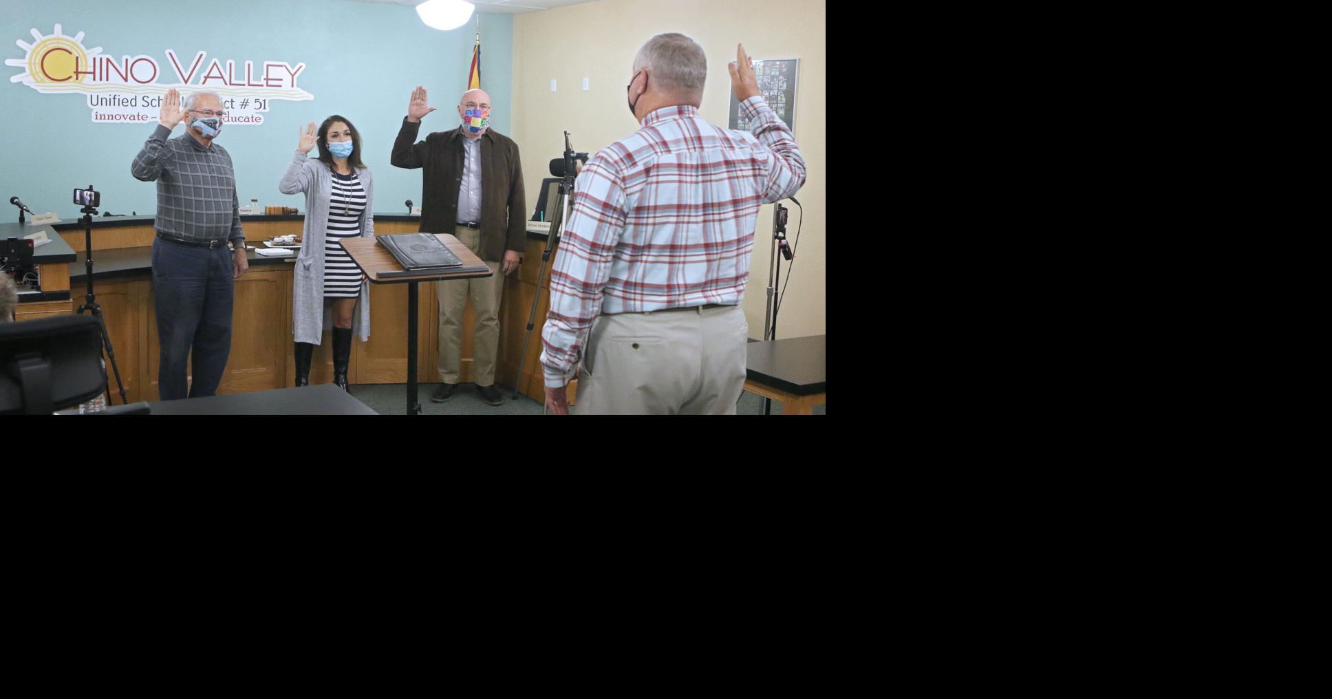 CVUSD swears in 2 new board members, 1 incumbent | Chino Valley Review ...