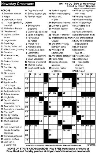 Crossword puzzles: Week of September 10 2023 Puzzles from Print