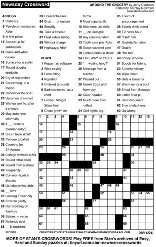 Crossword puzzles for Week of Aug 11 2024 Multimedia dcourier com
